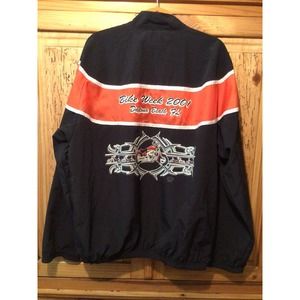 Vtg BIKER DESIGN Collection Mens Motorcycle Jacket Sz XL Daytona Bike Week 2001